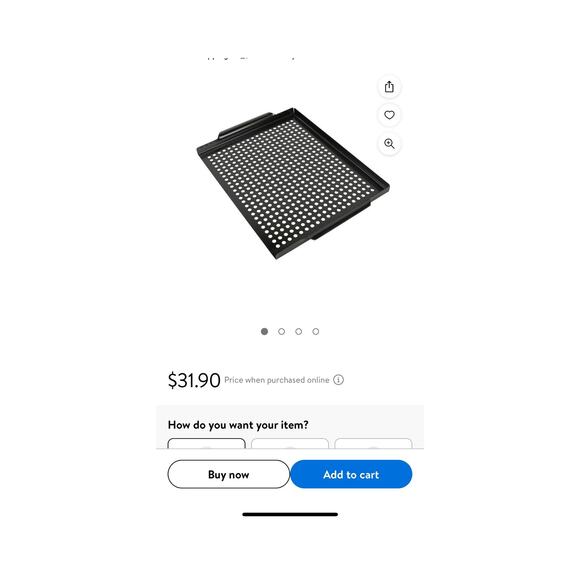 New Stainless Steel BBQ Grill Topper Pan Tray for Vegetables, Meats, & Seafood's - Picture 5 of 5